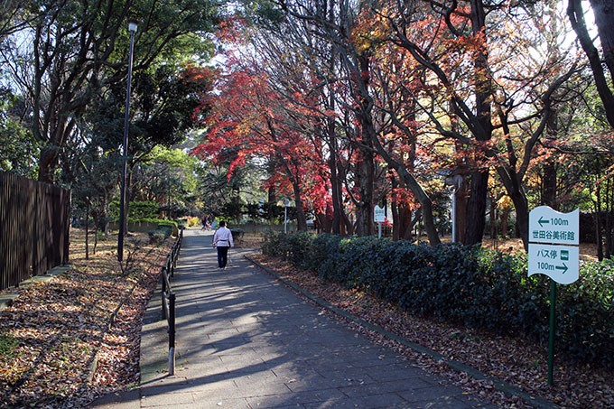 世田谷美術館脇